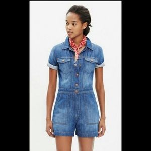 Madewell Santa Fe Denim Romper NWT size M